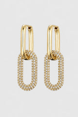 VANDA LIAMO  Pavé Double Hoop Earrings - VARIOUS COLOURS