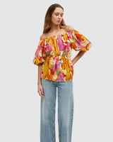 KINNEY Olympia Top - Capri Abstract SzS