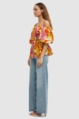 KINNEY Olympia Top - Capri Abstract SzS