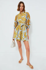 LA DOUBLE J Tangle Portofino Mini Dress - Blue Sz S