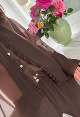 MAGGIE MARILYN You Remind Me of A Sunday Shirt - Black Coffee Sz12