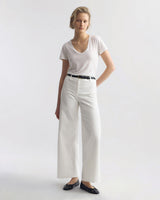 NILI LOTAN Megan Cotton Pants - White Sz2 NZ6/8