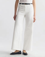 NILI LOTAN Megan Cotton Pants - White Sz2 NZ6/8