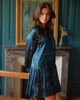 LAUREN VIDAL PARIS Note Bleue Mini Dress - Medium