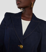 VERONICA BEARD Anoki Dickey Jacket - Dark Oxford Sz 4 NZ8