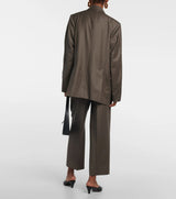 TOTEME Double Breasted Wool Blazer Brown EU 36 NZ8
