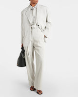 JACQUEMUS Le pantalon Titolo High-Rise Pants - Grey Sz38 NZ10