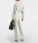 JACQUEMUS Le pantalon Titolo High-Rise Pants - Grey Sz38 NZ10