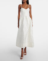 REBECCA VALLANCE Vanilla Dreams Midi Dress - Ivory Sz10