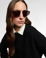 BOTTEGA VENETA Aviator Sunglasses - Gold