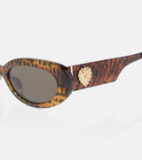 DOLCE & GABBANA Oval Sunglasses - Tortoiseshell