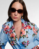 DOLCE & GABBANA Oval Sunglasses - Tortoiseshell