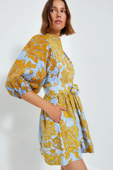 LA DOUBLE J Tangle Portofino Mini Dress - Blue Sz S