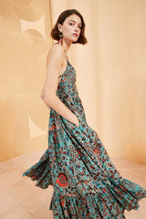 ULLA JOHNSON Phoebe Dress - Jade US4 NZ8