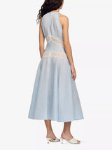 SANDRO Nathalie Dress - Pale Blue Sz36 NZ8