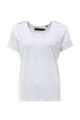 HOLLAND COOPER Relaxed Fit V-Neck Tee - White SzS