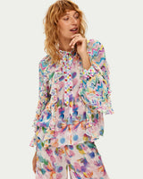 ME369 Holly Ruffle Blouse - Multi SzXS