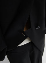 TIBI Recycled Tropical Wool Sculpted Blazer - Black Sz4 NZ8