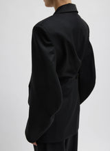 TIBI Recycled Tropical Wool Sculpted Blazer - Black Sz4 NZ8