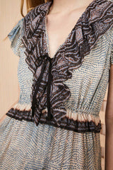 ULLA JOHNSON Arissa Ruffled Maxi Dress - Moonstone