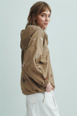 SEA NEW YORK Claira Embroidered Anorak - Stone SzXL