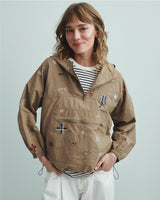 SEA NEW YORK Claira Embroidered Anorak - Stone SzXL