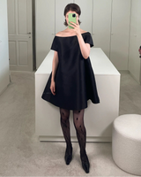 BERNADETTE Will Short Dress - Black Sz 36 NZ8