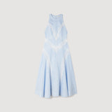 SANDRO Nathalie Dress - Pale Blue Sz36 NZ8