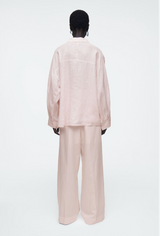 COS Boxy Linen Shirt - Pink Sz42 NZ14