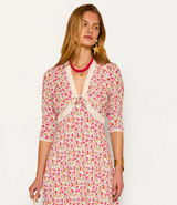 RIXO Amina Midi Dress - Pansy Sz14