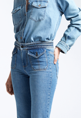 VANESSA BRUNO Nano Bootcut Jeans - Indigo Sz36 NZ Small