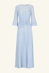 SHONA JOY Emory Balloon Sleeve Maxi Dress - Arcadian Blue SZ10