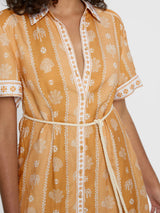 KIVARI Sienna Midi Dress - Tan SZ14