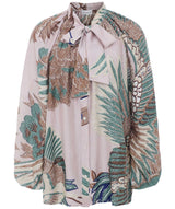 ONE HUNDRED STARS Bow Blouse - Crane Pink SzS/M