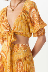 SPELL & THE GYPSY Mystic Tie Top - Sunflower SzS