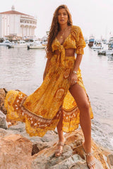 SPELL & THE GYPSY Mystic Tie Top - Sunflower SzS