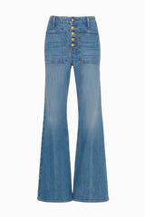 ULLA JOHNSON Lou Stretch Kick Flare Jean - Danube Sz25