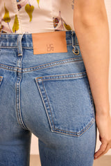 ULLA JOHNSON Lou Stretch Kick Flare Jean - Danube Sz25