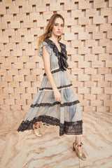 ULLA JOHNSON Arissa Ruffled Maxi Dress - Moonstone