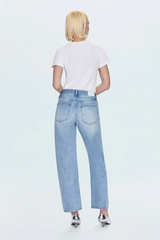 PISTOLA Lexi Studded Mid Rise Straight Jeans - Aries Sz27
