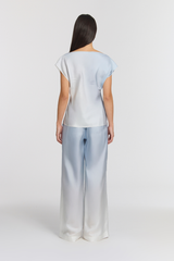 VIKTORIA & WOODS Rosemary Top - Ocean Ombre Sz0 NZS