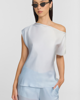 VIKTORIA & WOODS Rosemary Top - Ocean Ombre Sz0 NZS