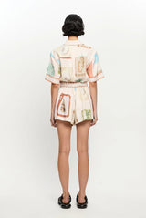 Kivari Coastline Playsuit - Multi Sz8