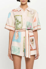 Kivari Coastline Playsuit - Multi Sz8