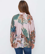 ONE HUNDRED STARS Bow Blouse - Crane Pink SzS/M