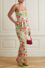 BERNADETTE Lena Floral Print Taffeta Dress - Pink