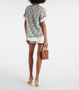 ALEMAIS Airlie Shirt - Ecru & Navy Sz12
