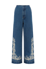 ALEMAIS Jacones Flare Denim Jean - Blue Sz14