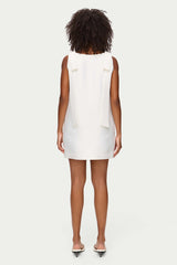 ALIGNE Fern Bow Tie Mini Dress - White Sz12