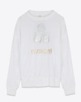 ISABEL MARANT ÉTOILE Klowia Linen Sweatshirt - White
